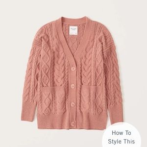 Abercrombie and Fitch Chenille legging friendly cardigan